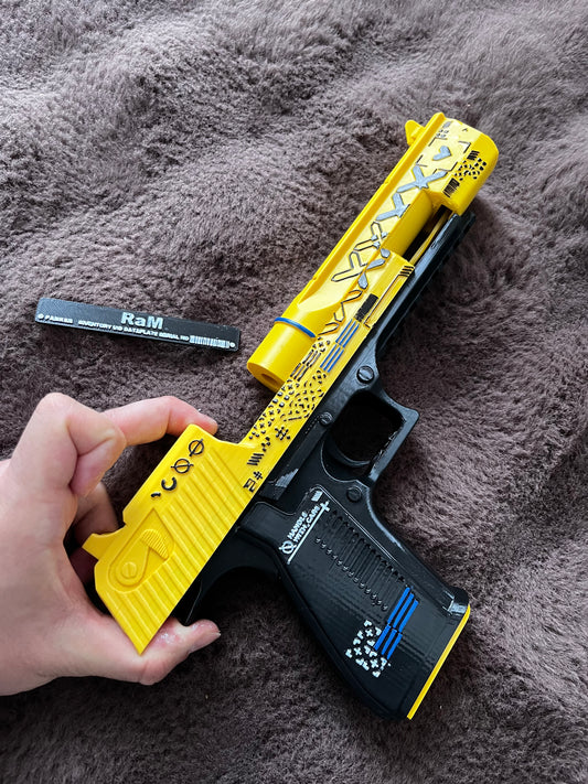 Yellow Print Deagle Toy