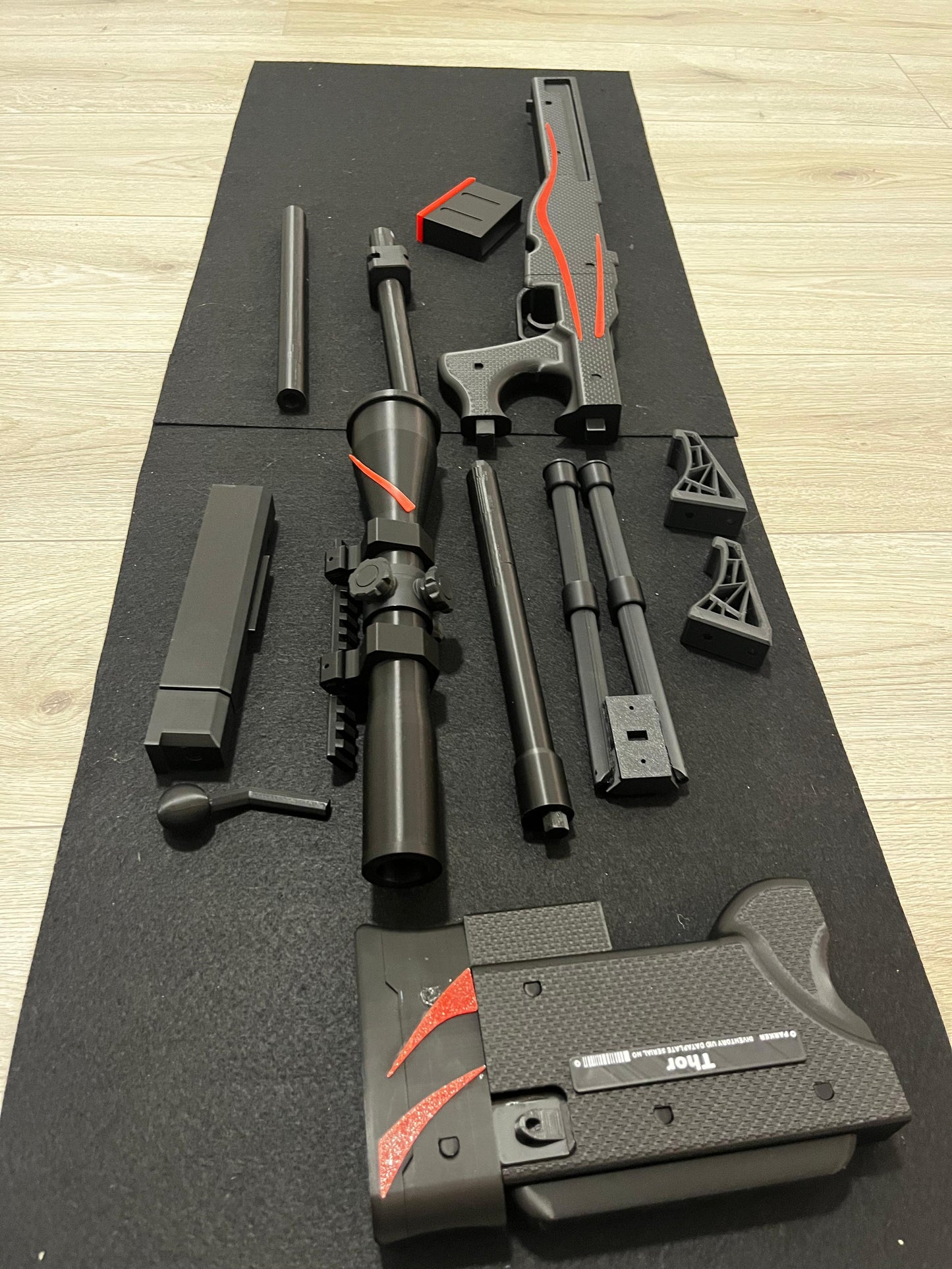 Package Black & Red AK-47 & Sniper Toy