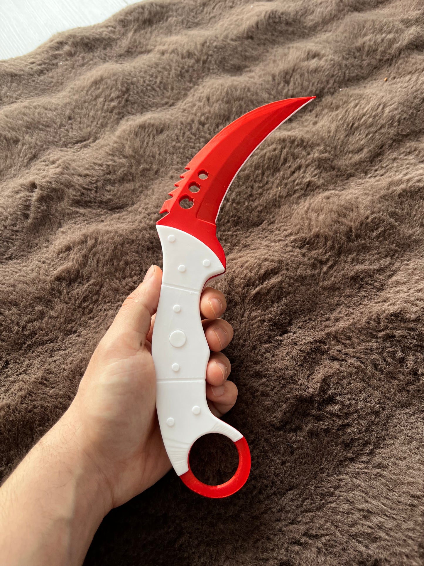 RUBY RED Curved Knife Toy