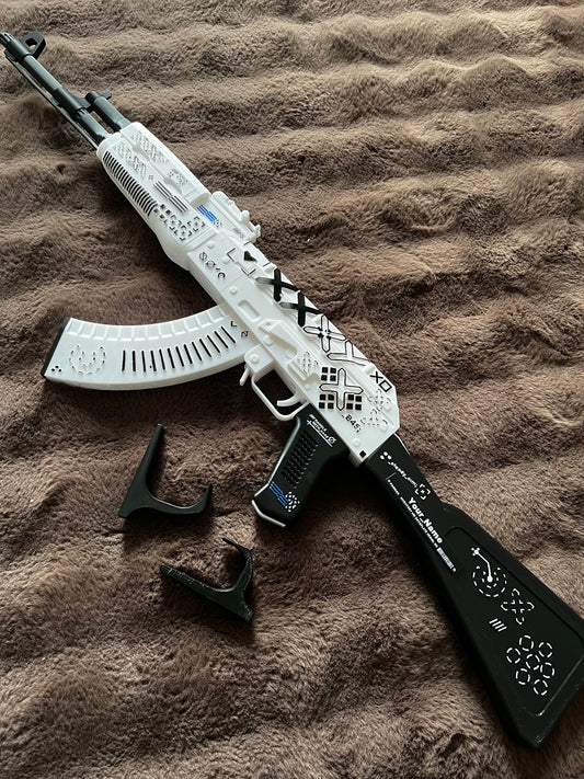 White AK-47 Toy