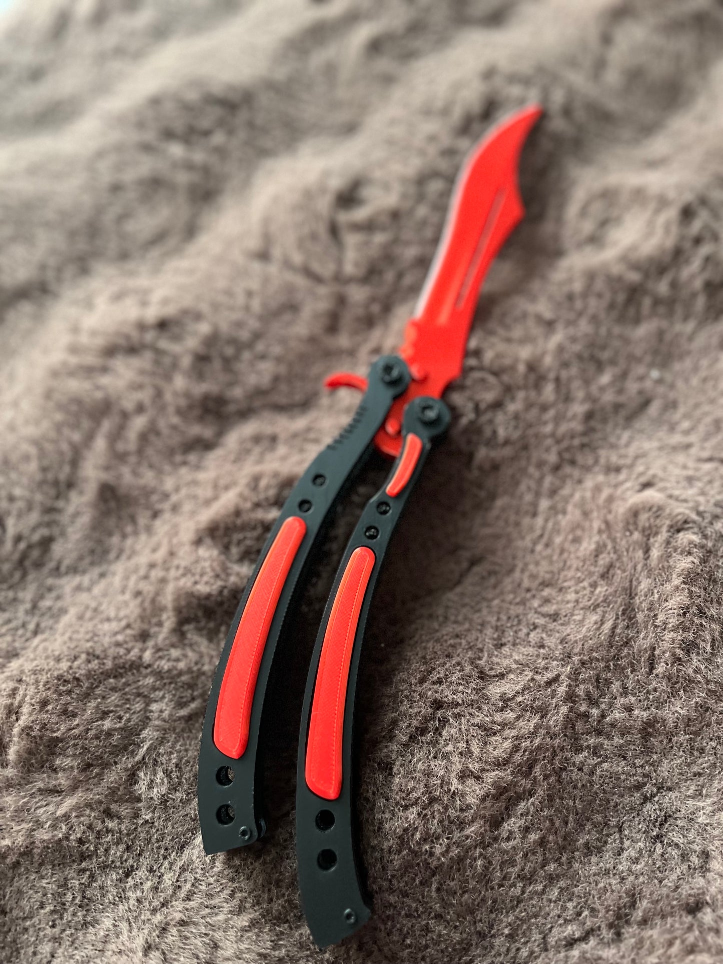 RUBY RED Butterfly Knife Toy