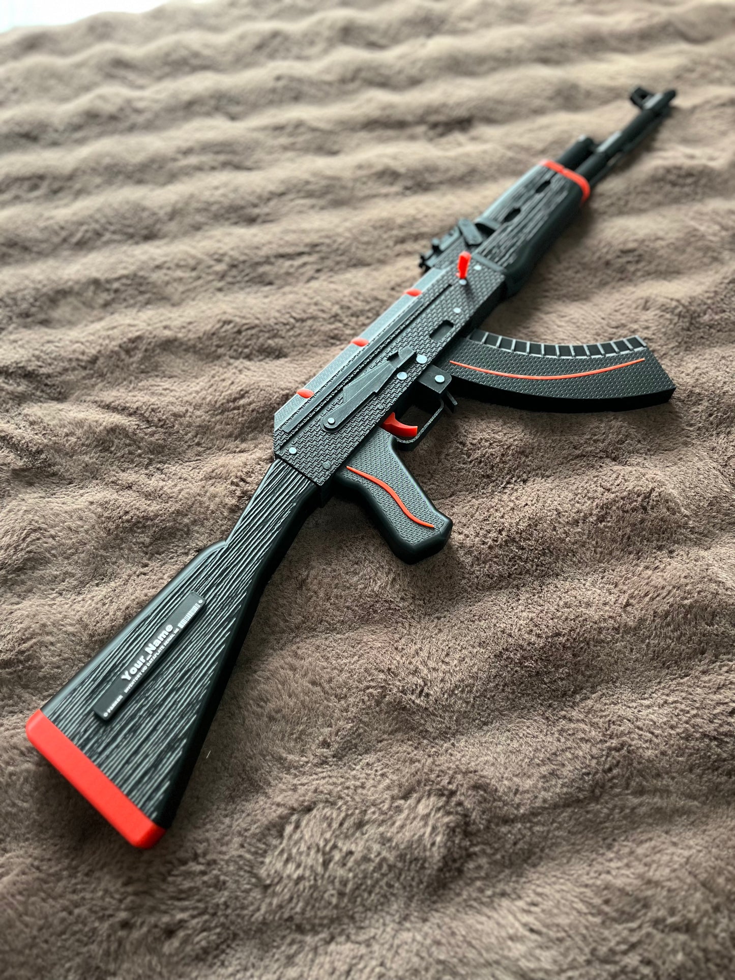Black & Red AK-47 Toy