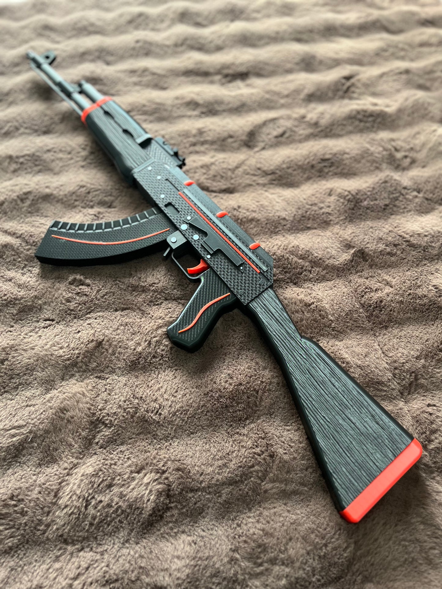 Black & Red AK-47 Toy