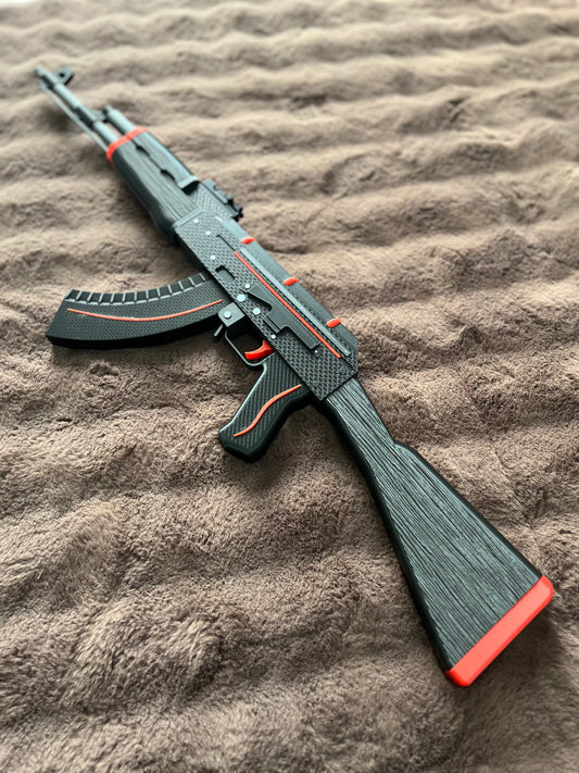 Black & Red AK-47 Toy