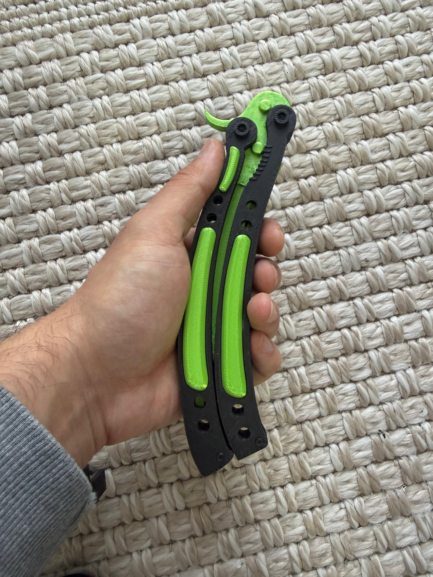 Emerald Butterfly Knife Toy