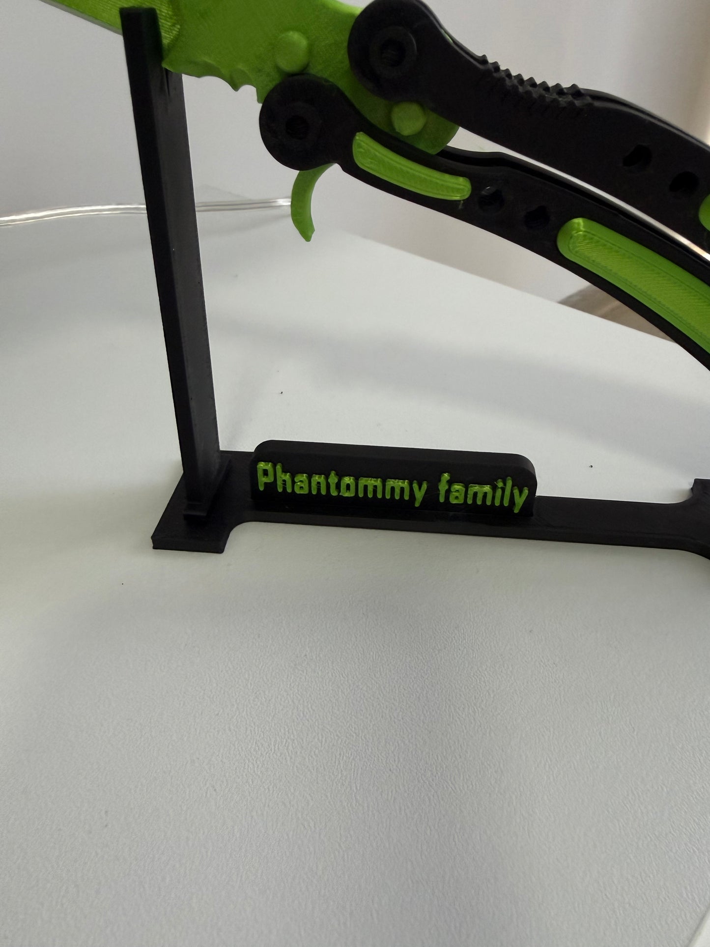 Desk Holder for Butterfly Knife Toy