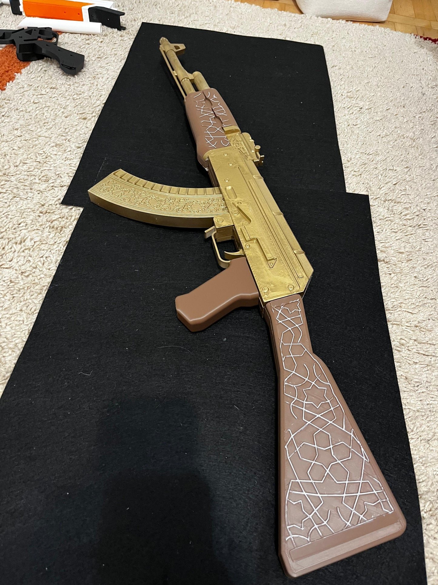 Gold AK-47 Toy