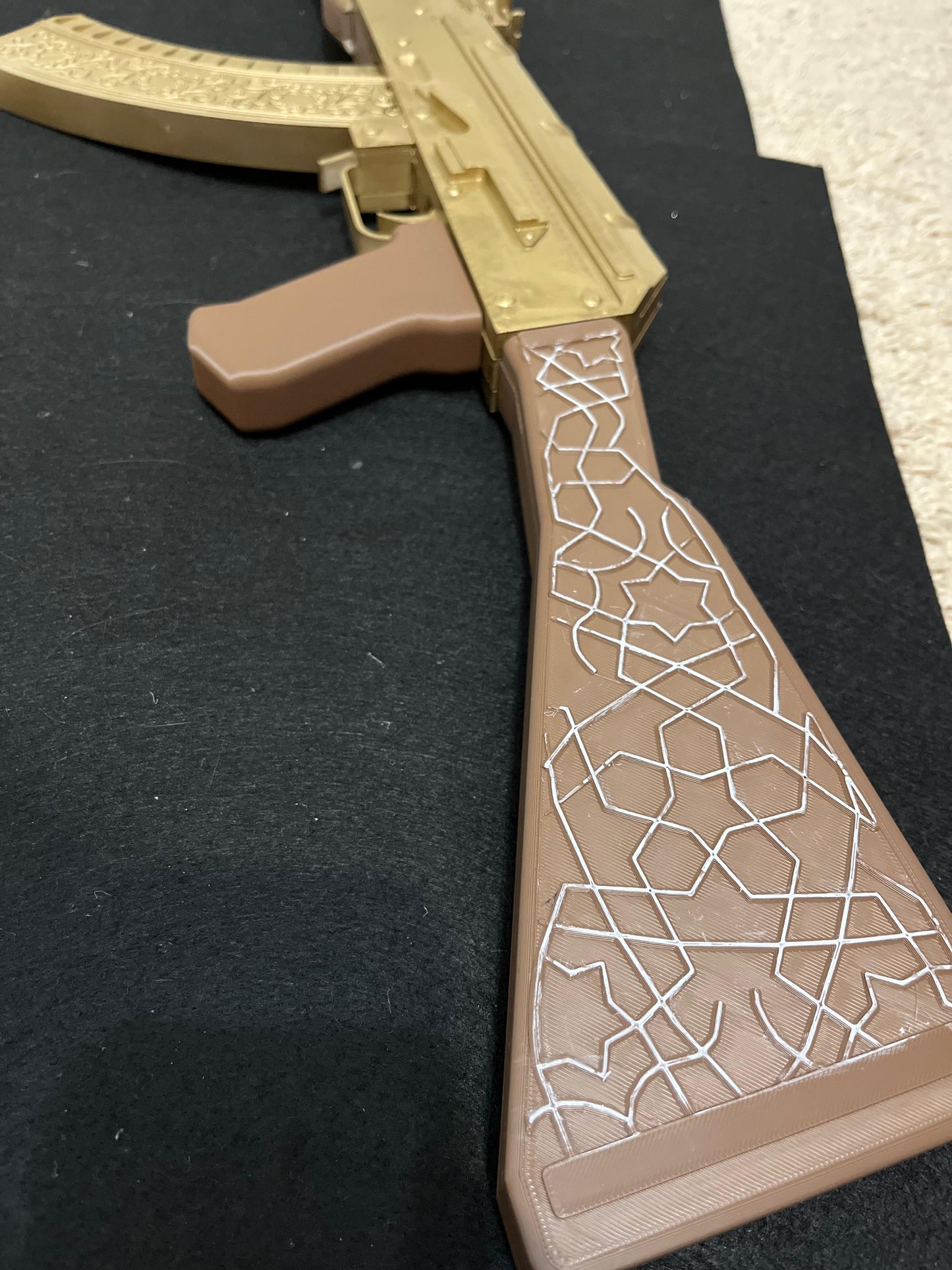 Gold AK-47 Toy