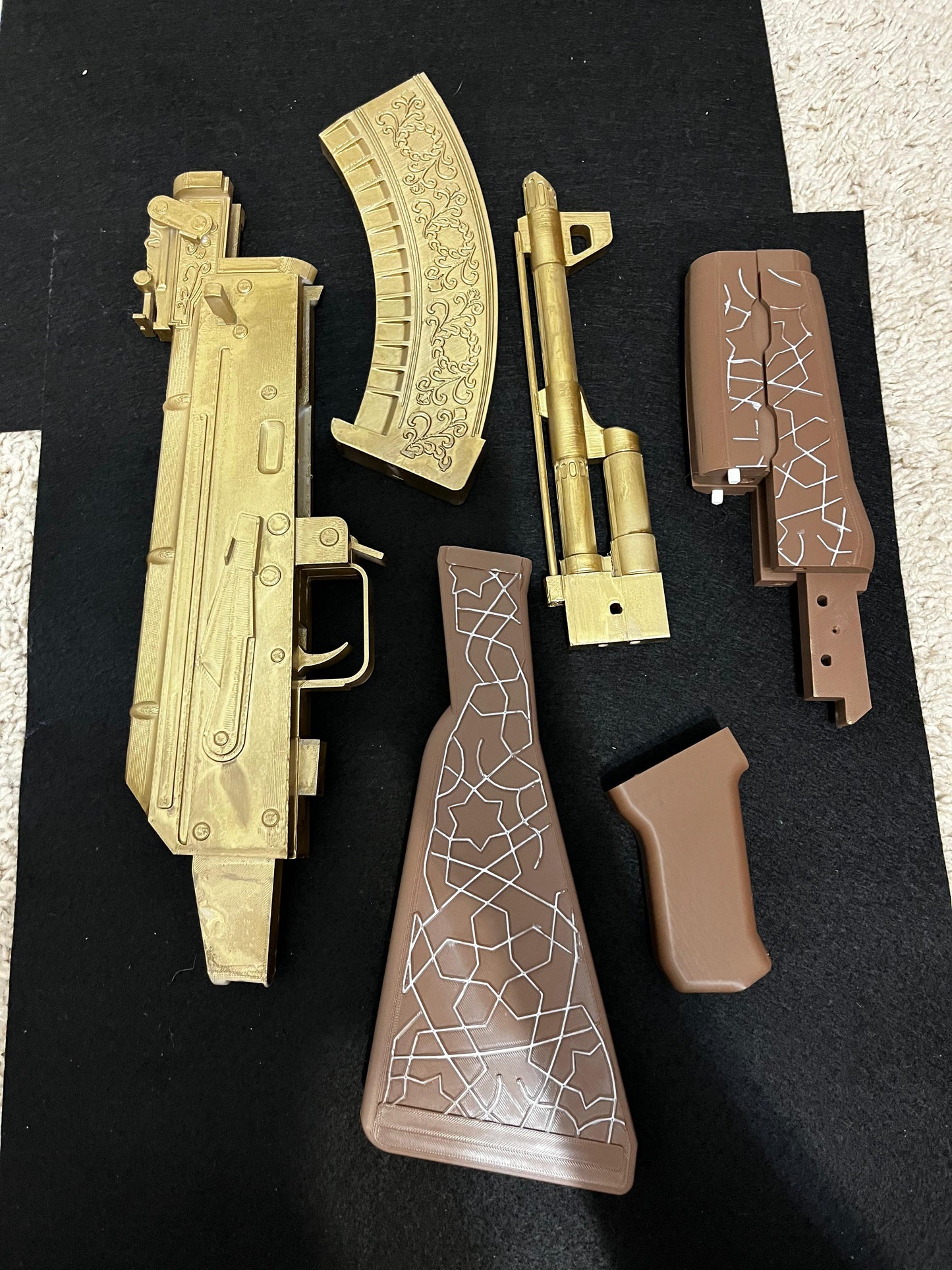 Gold AK-47 Toy