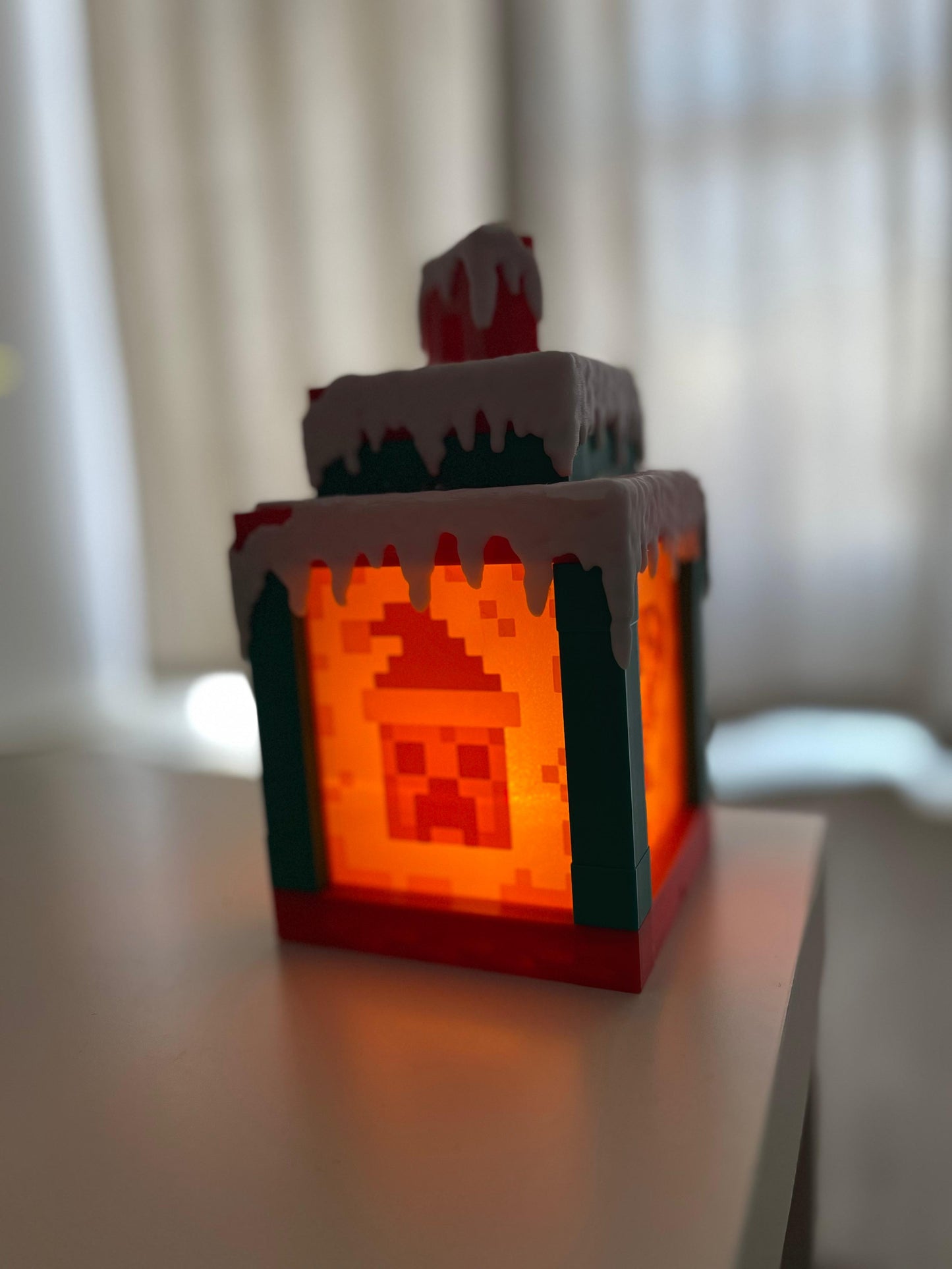 Christmas Minecraft Lamp