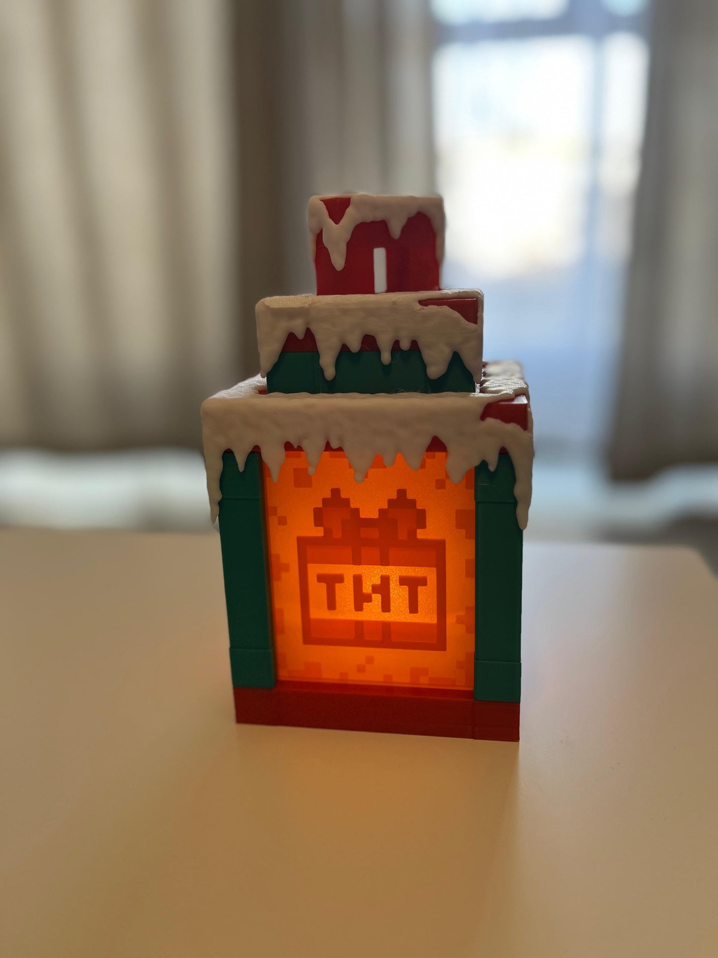 Christmas Minecraft Lamp