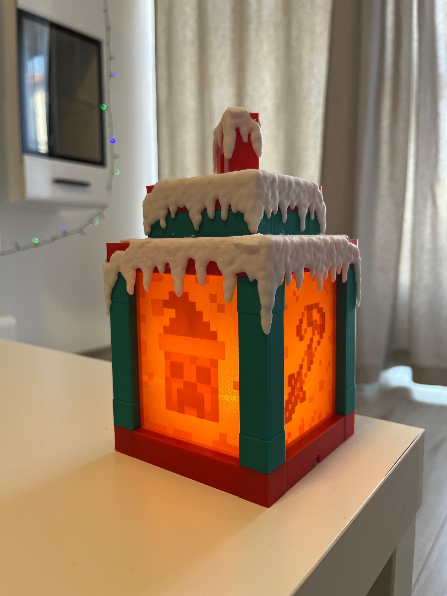Christmas Minecraft Lamp