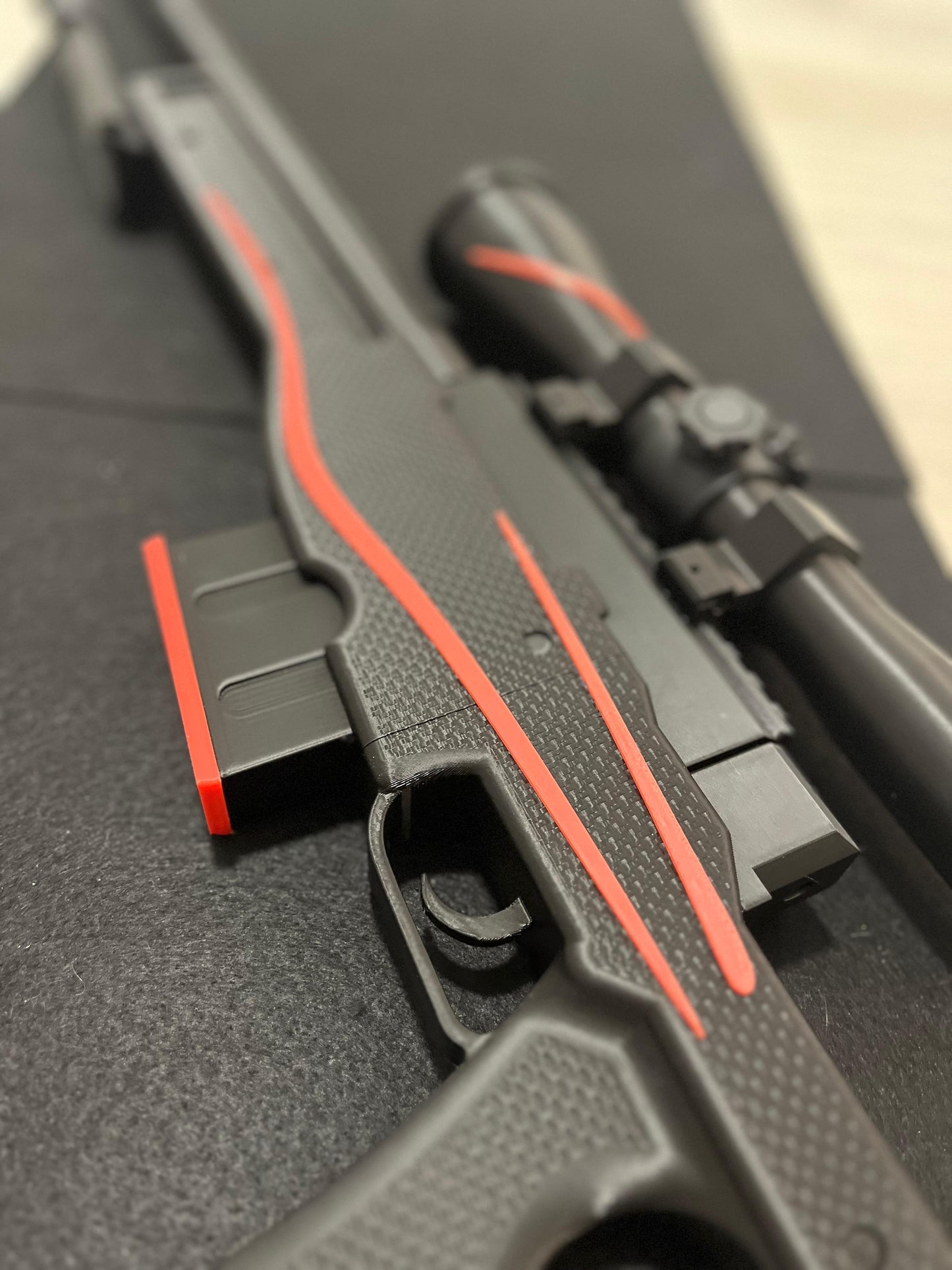 Package Black & Red AK-47 & Sniper Toy