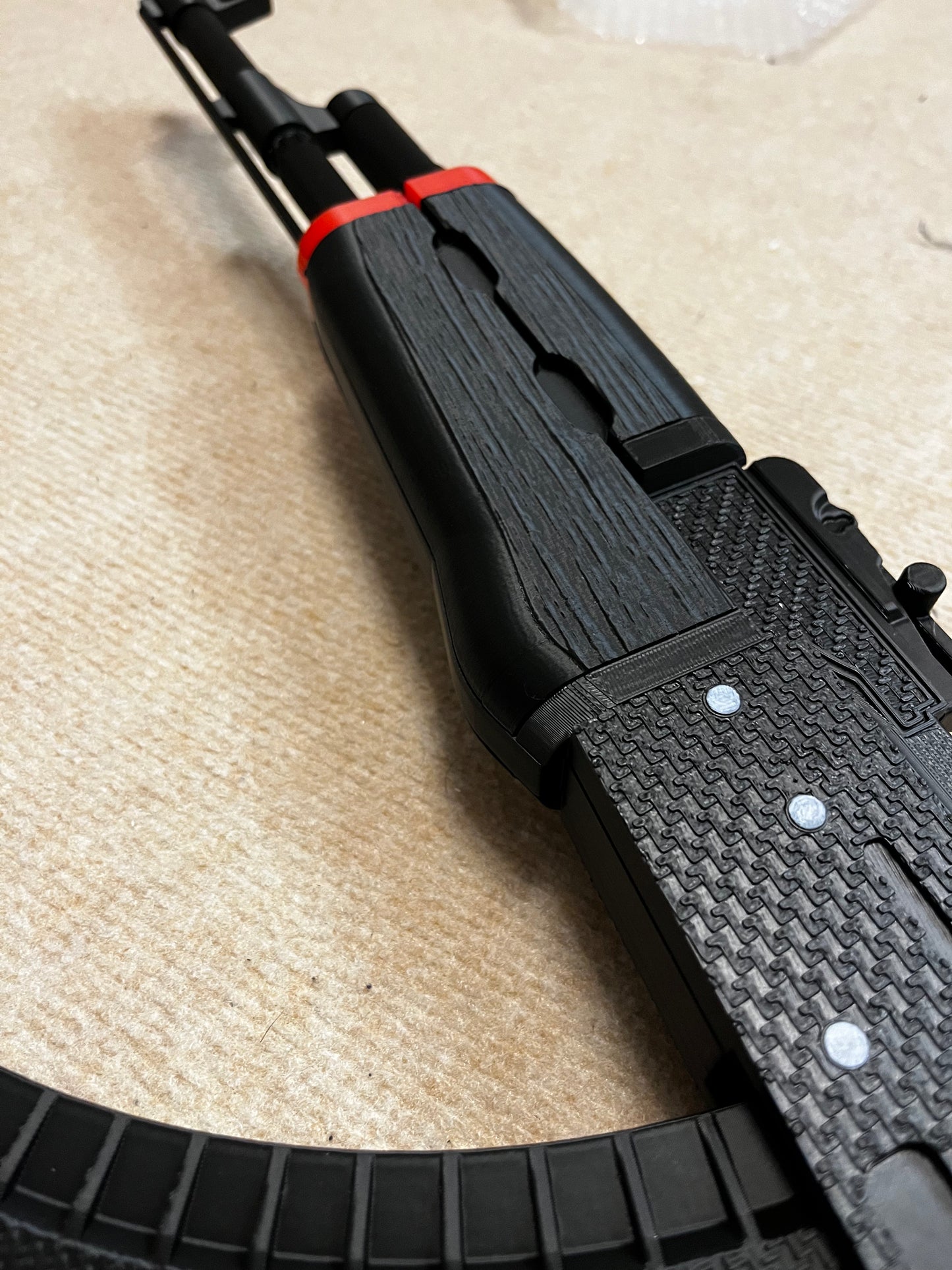 Black & Red AK-47 Toy