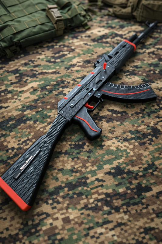 Package Black & Red AK-47 & Sniper Toy
