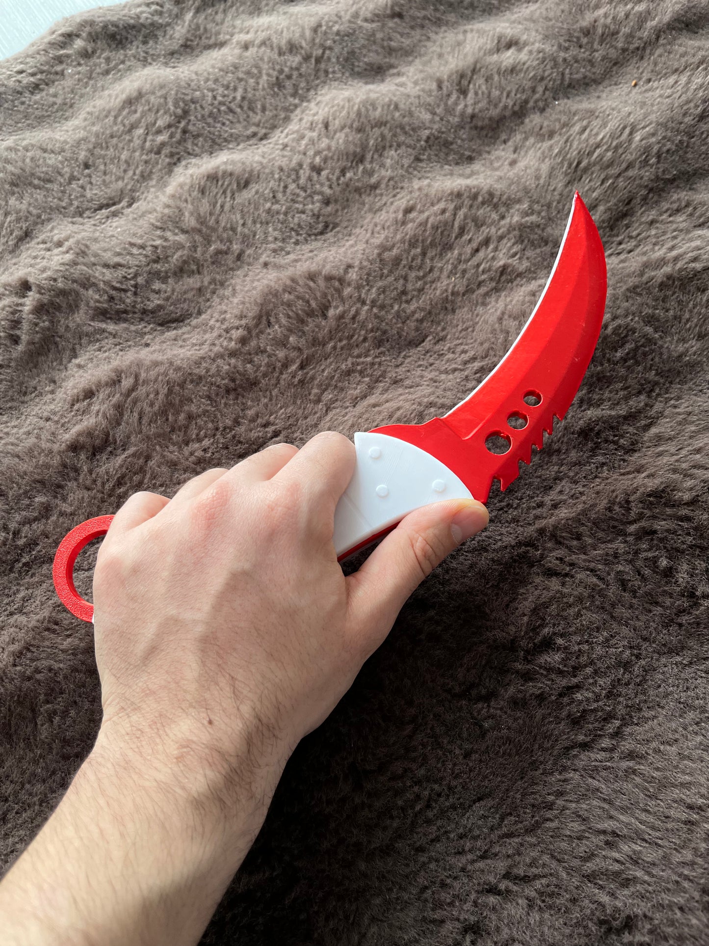 RUBY RED Curved Knife Toy