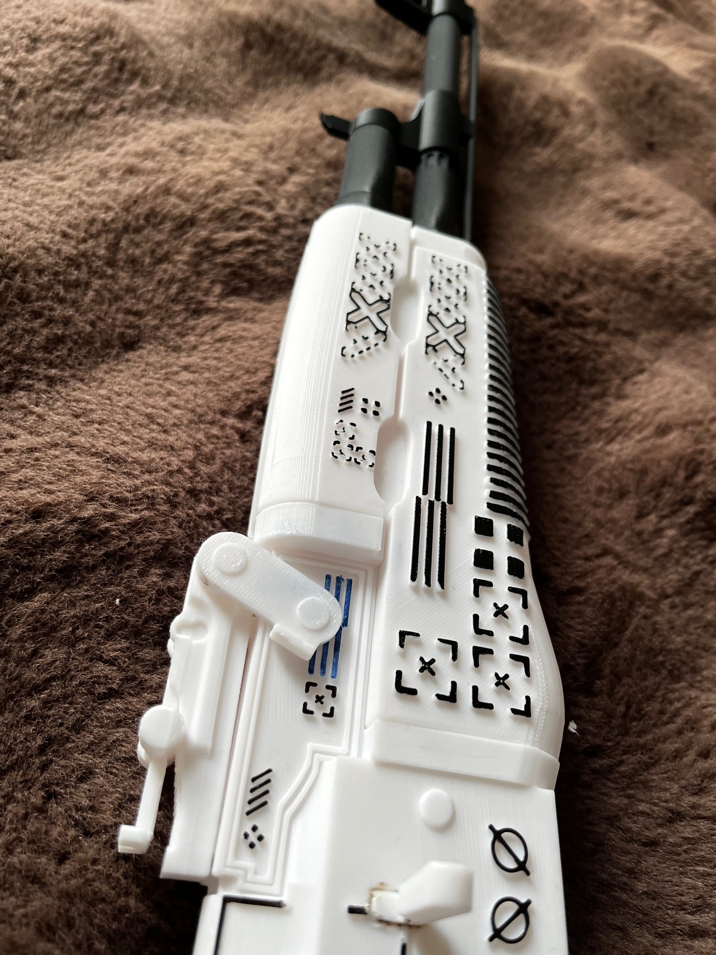 White AK-47 Toy