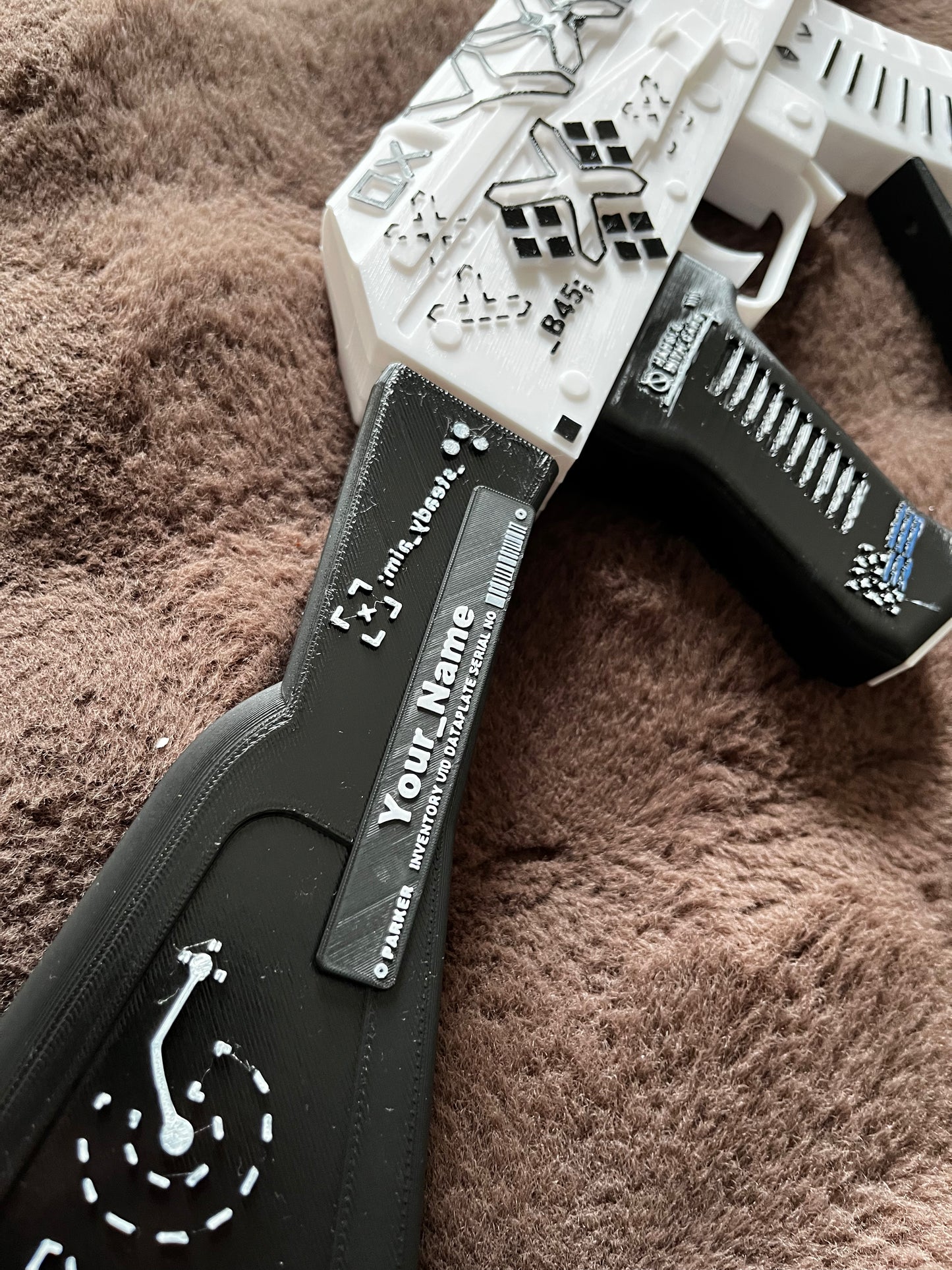 White AK-47 Toy