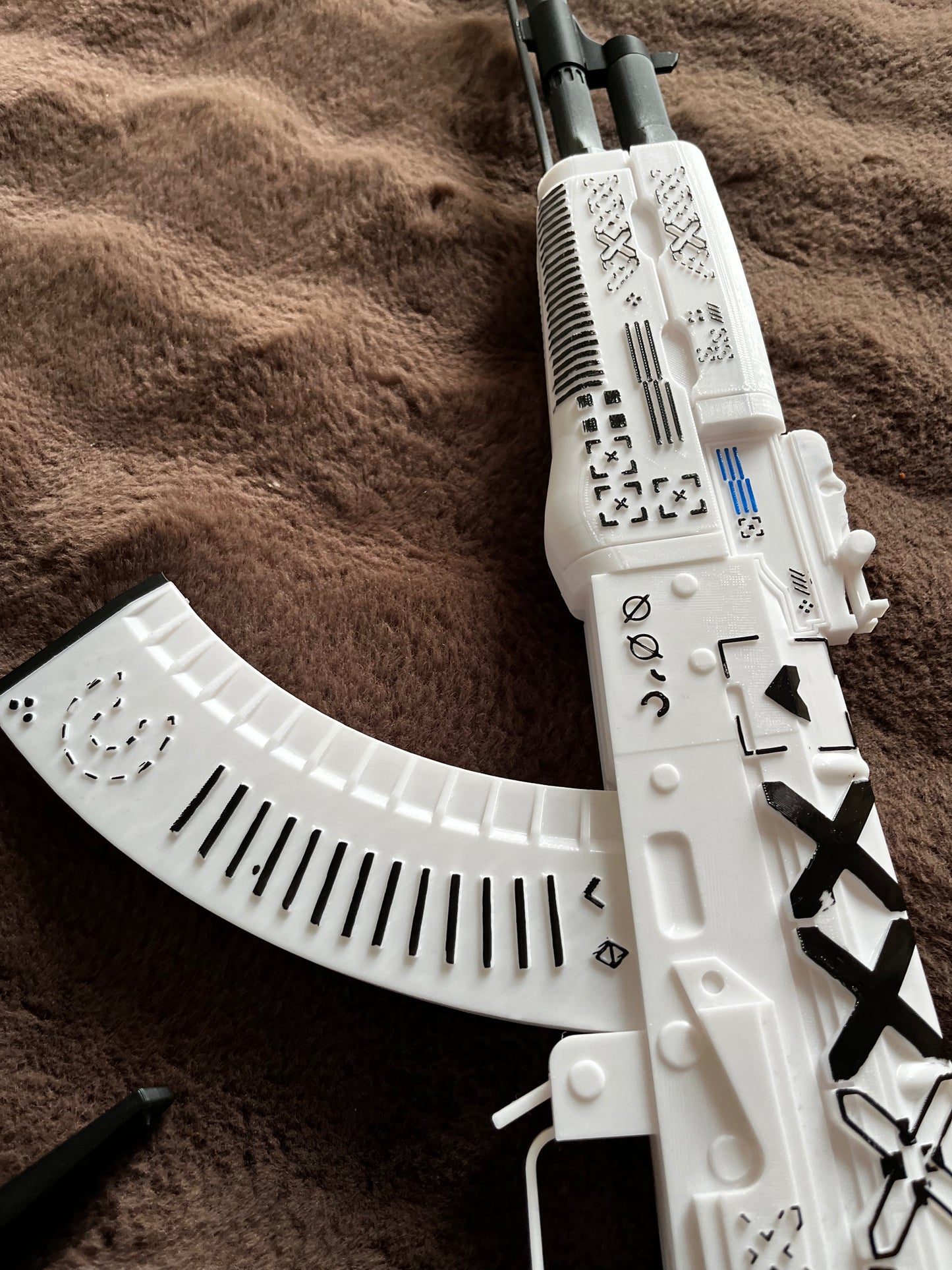 White AK-47 Toy
