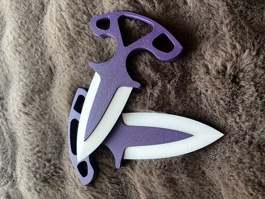 Purple&White Dual Daggers Toy