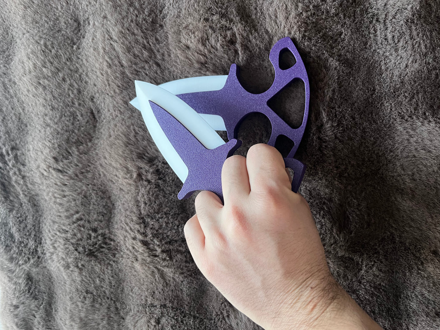 Purple&White Dual Daggers Toy