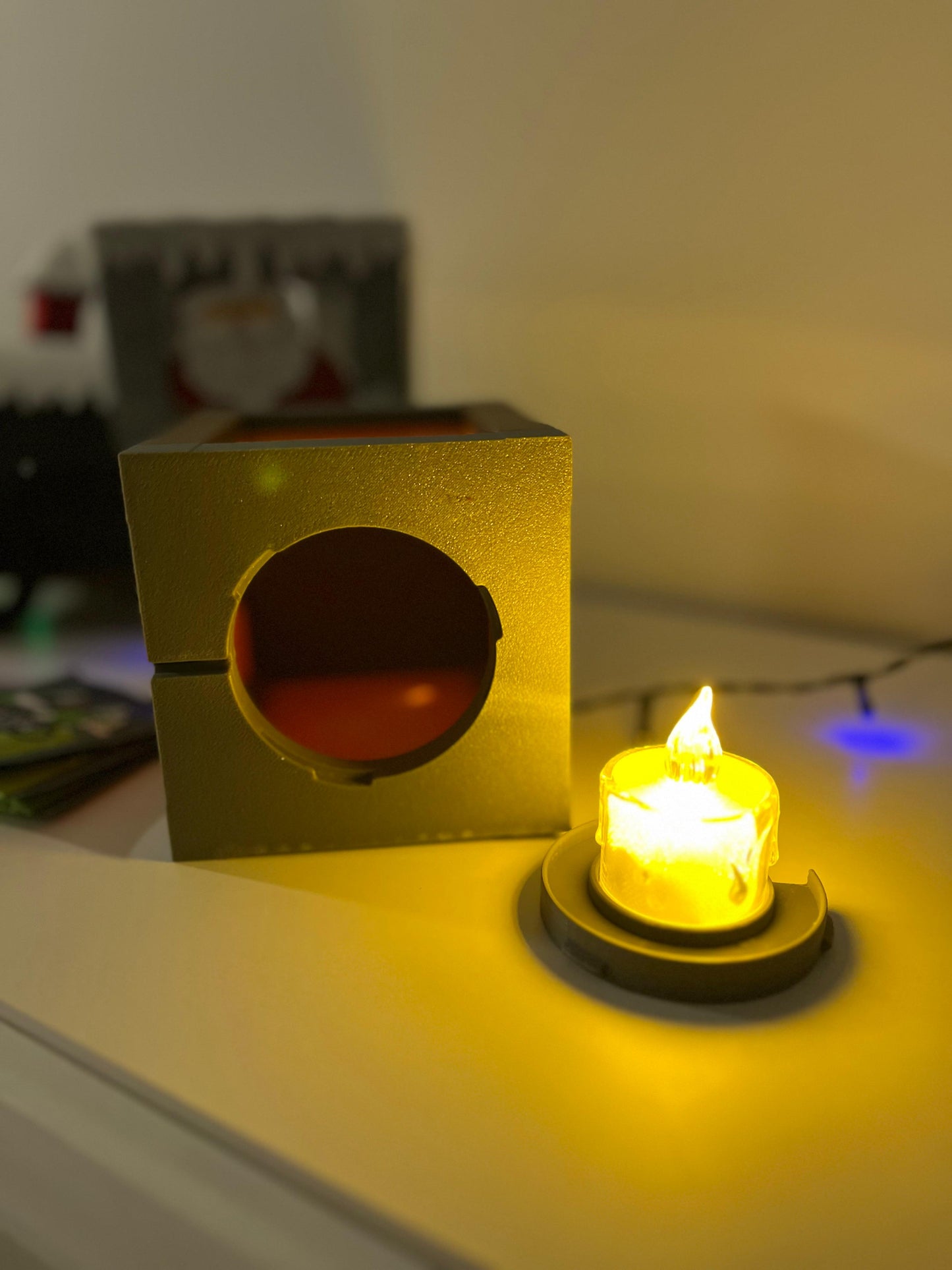 Orange Minecraft Lamp