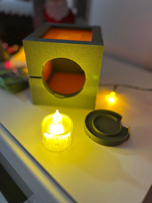 Orange Minecraft Lamp